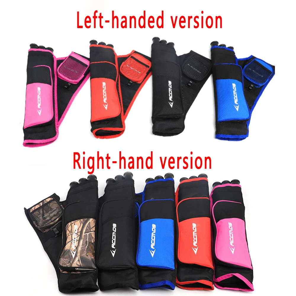 Archery Quiver Bag 4 colour Adjustable Belt 3 tubes Arrow Quiver Arrows for bow Hunting Accessories