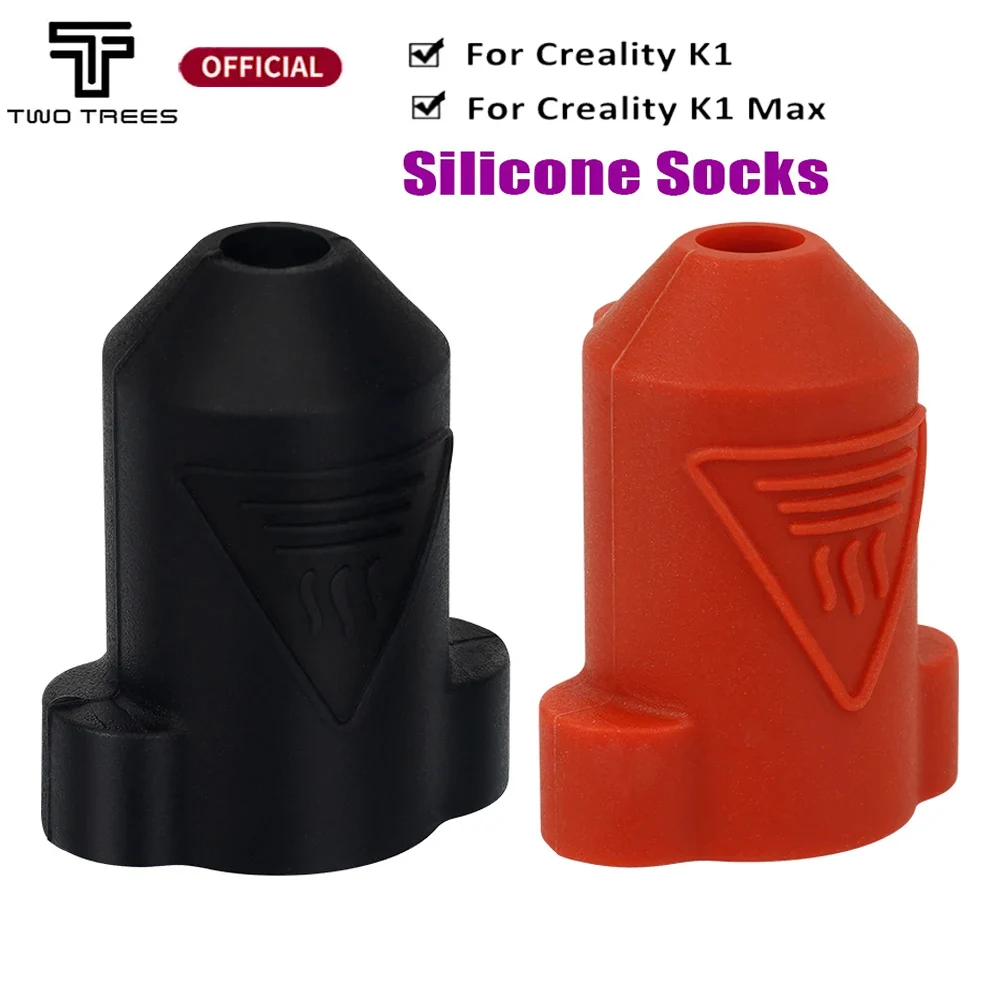 

Silicone Socks For Creality K1/K1Max Ceramic Heating Block Kit Black Red K1 Wholesale Hotend Heat Insulation Case Cove Black Red