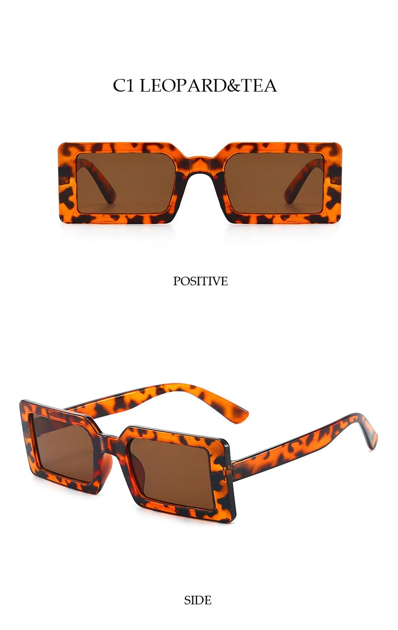 Quadratische Sonnenbrille für Damen, Kleine Rechteckige Sonnenbrille für Damen/Herren, Vintage Retro-Brillen für Frauen – Detail 5