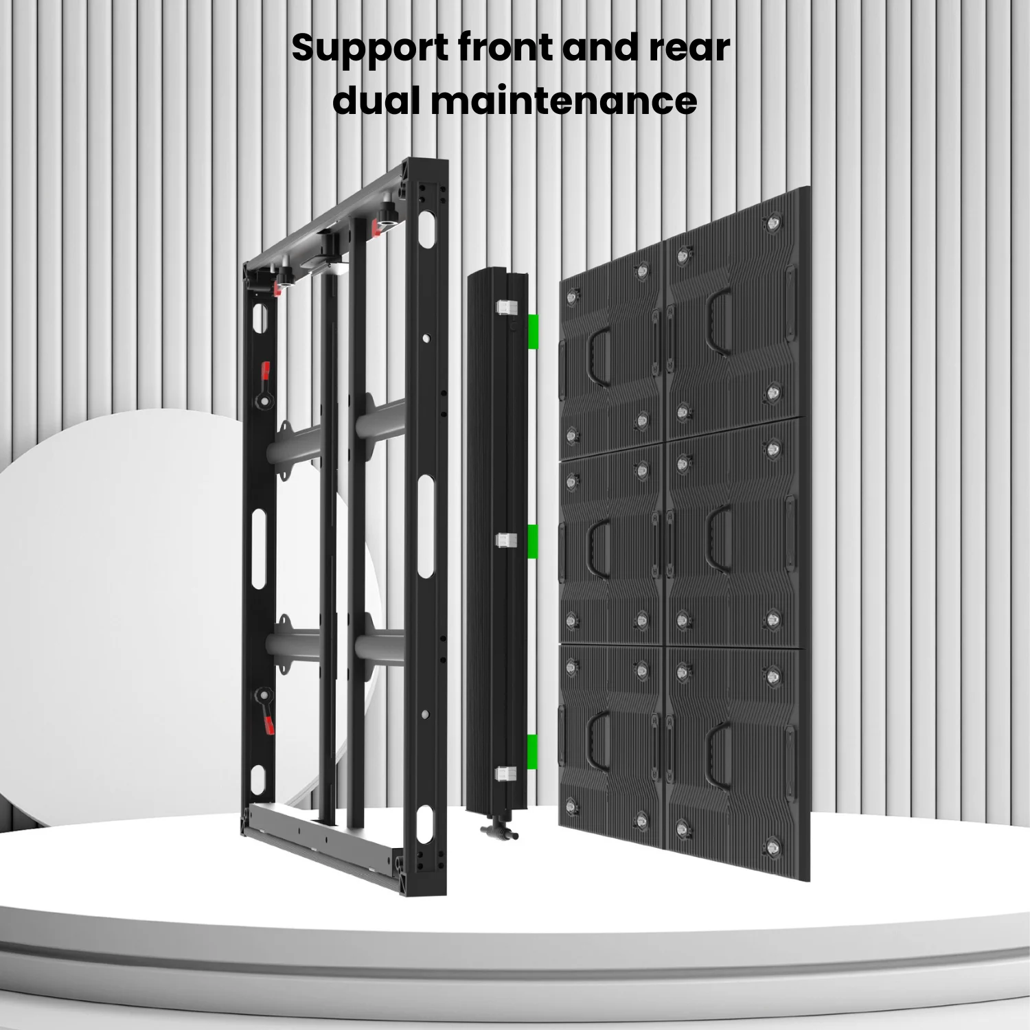 Outdoor P10 LED Display Aluminum Profile Cabinet, Energy-Saving Design, High Brightness, Weatherproof for Advertising