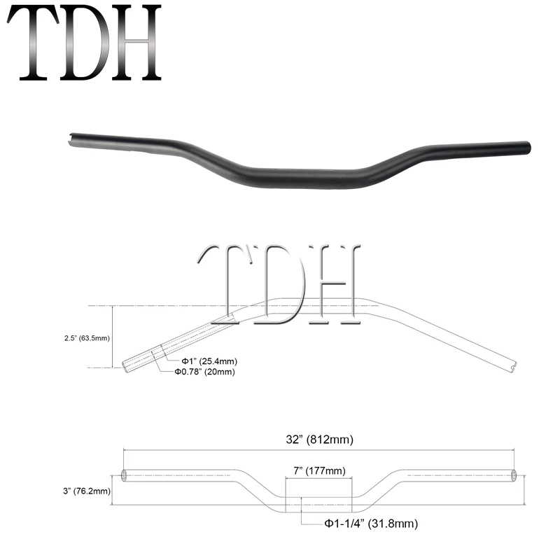 Moto 1 "25Mm 28Mm 32Mm 38Mm Handle Bar Cnc Billet Tracker Stuur Pullback Bars Voor harley Sportster XL883 XL1200 Xl 883 Dyna
