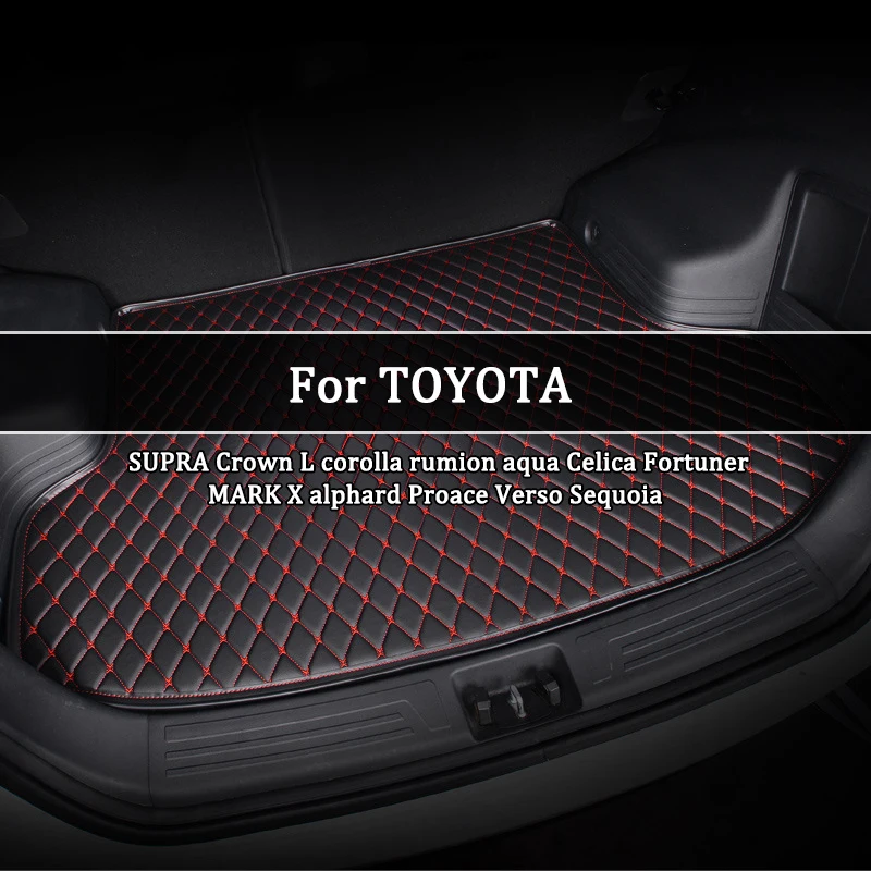 

Custom Car Trunk Mat For All TOYOTA Models SUPRA Crown L corolla rumion aqua Celica Fortuner MARK X alphard Proace Verso Sequoia