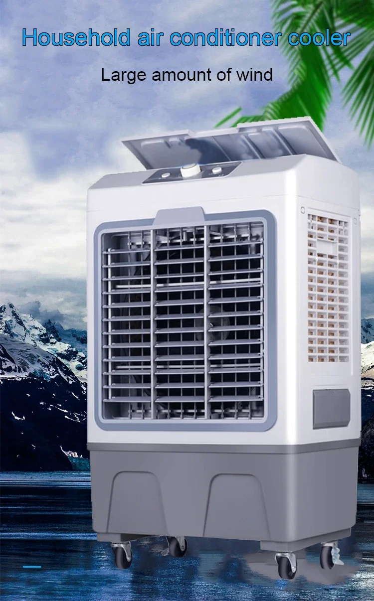 35L Electric Air Conditioning Cooler Floor Stand Water Cooling Fan Blower Industrial Conditioner Fans Mist Humidifier Ventilator