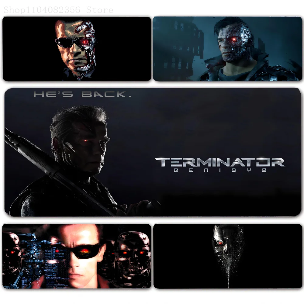 

Sci-fi Action Movie The Terminator Mousepad Non-slip Suitable For Office Computers Laptops E-sports Game Desk Mats XXL Keyboard