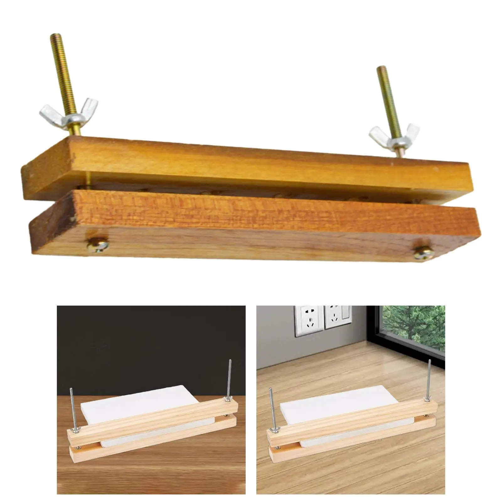 Rilegatrice Pressa Bookbinding Pressa per carta piatta multifunzionale Pressa per rilegatura in legno per documenti desktop domestici