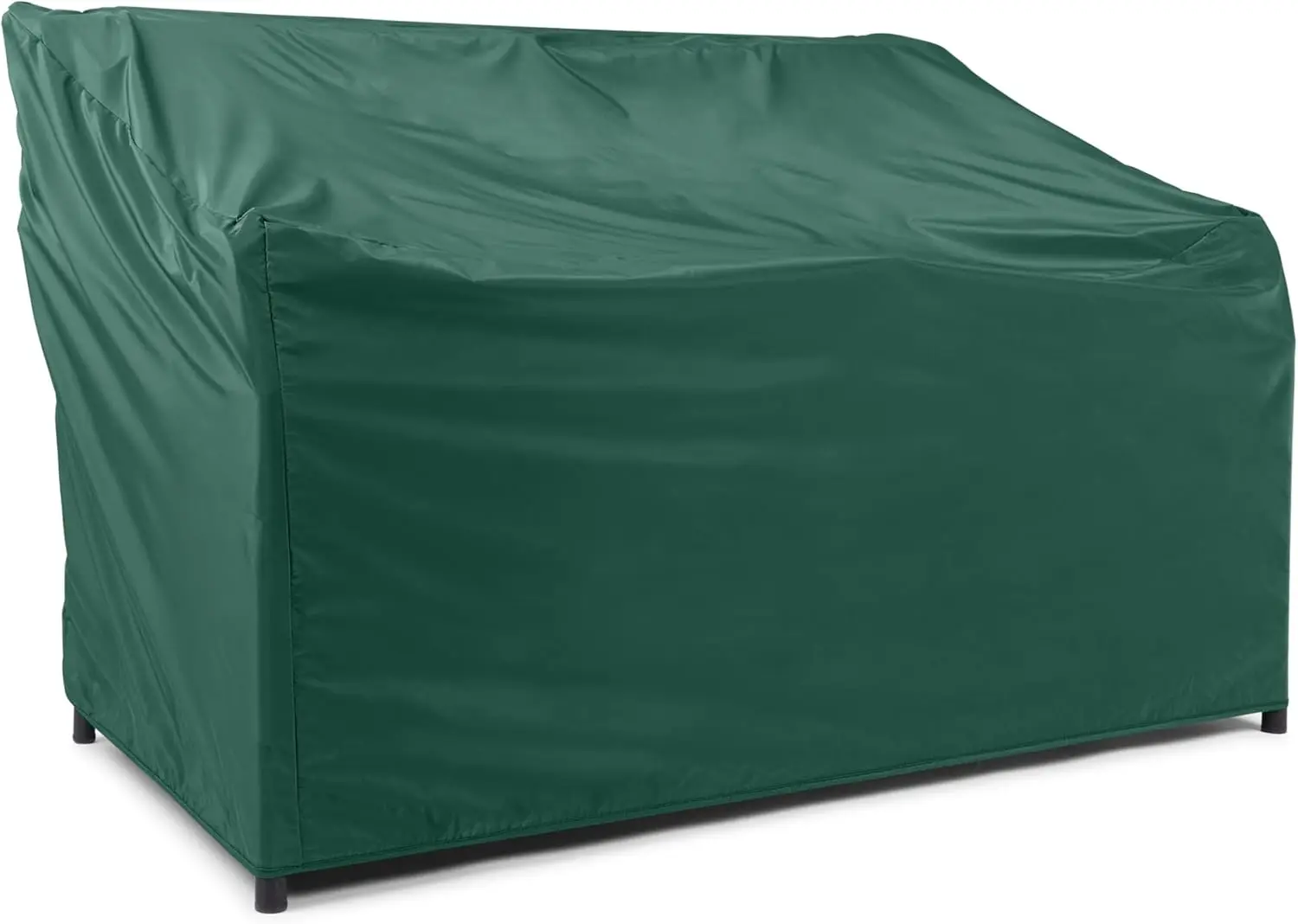 

Heavy-Duty Outdoor Sofa Cover, 12-Gauge Vinyl with Polyester Lining, Elastic Hem & Mesh Vent for Weather Protection, Green
