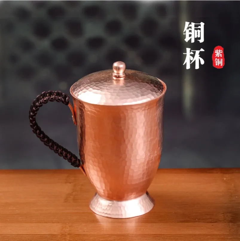 手作りの純銅製水筒、多目的に使える銅製ワイングラス、コーヒーカップ、家庭用ティーマスター用カップ