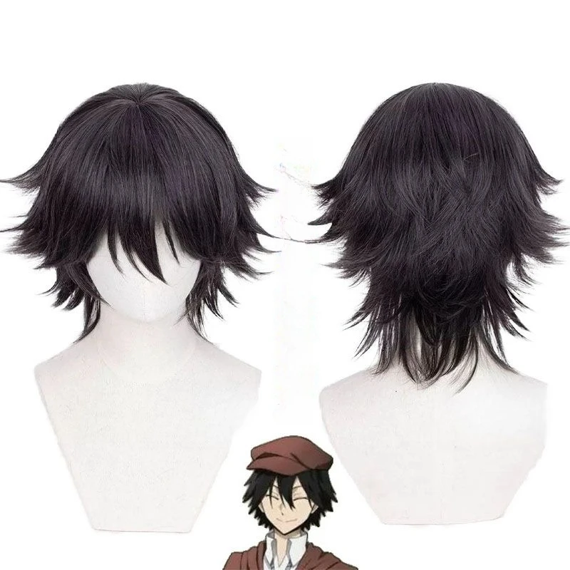 

Парик для косплея Эдогавы Рампо из Bungou Stray Dogs, стилизованный дизайн с реалистичной имитацией кожи головы, высокотемпературное волокно