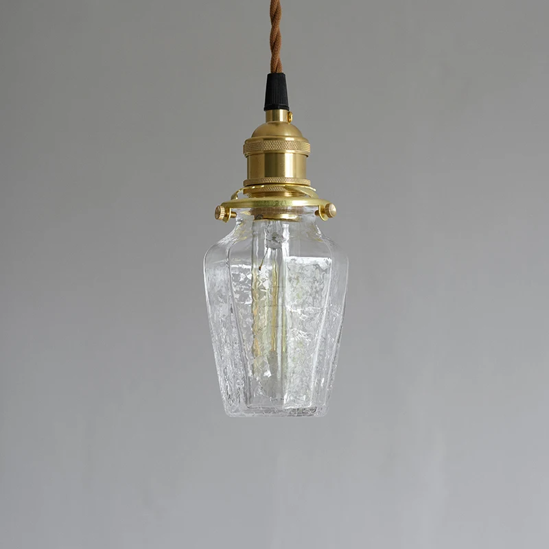 Bubble irregular crack glass bottle pendant lights vintage living room bedroom hanging lights decorative LED lamps fixtures