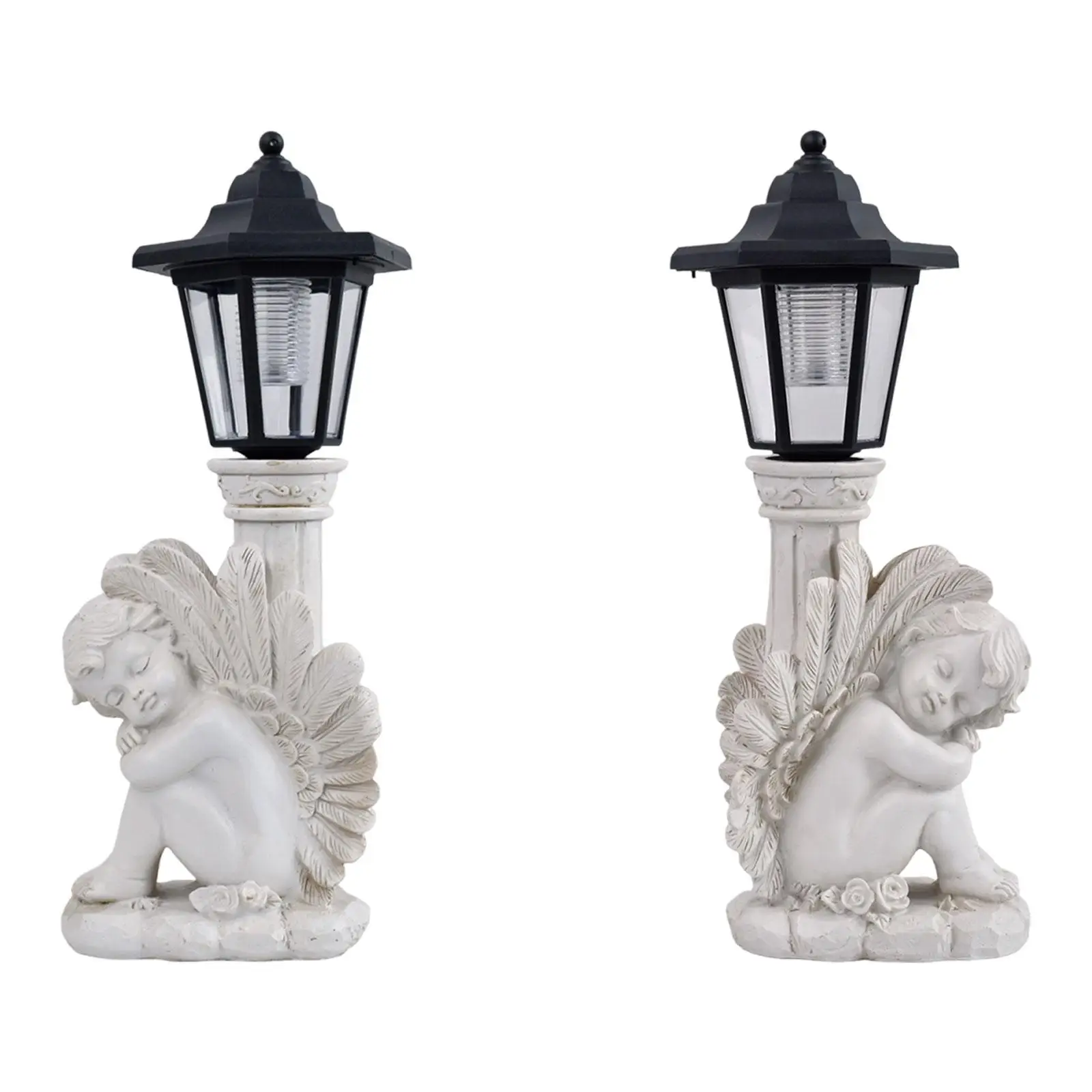 

Resting Angel Figurine with Solar Powered Light Sculpture Multipurpose