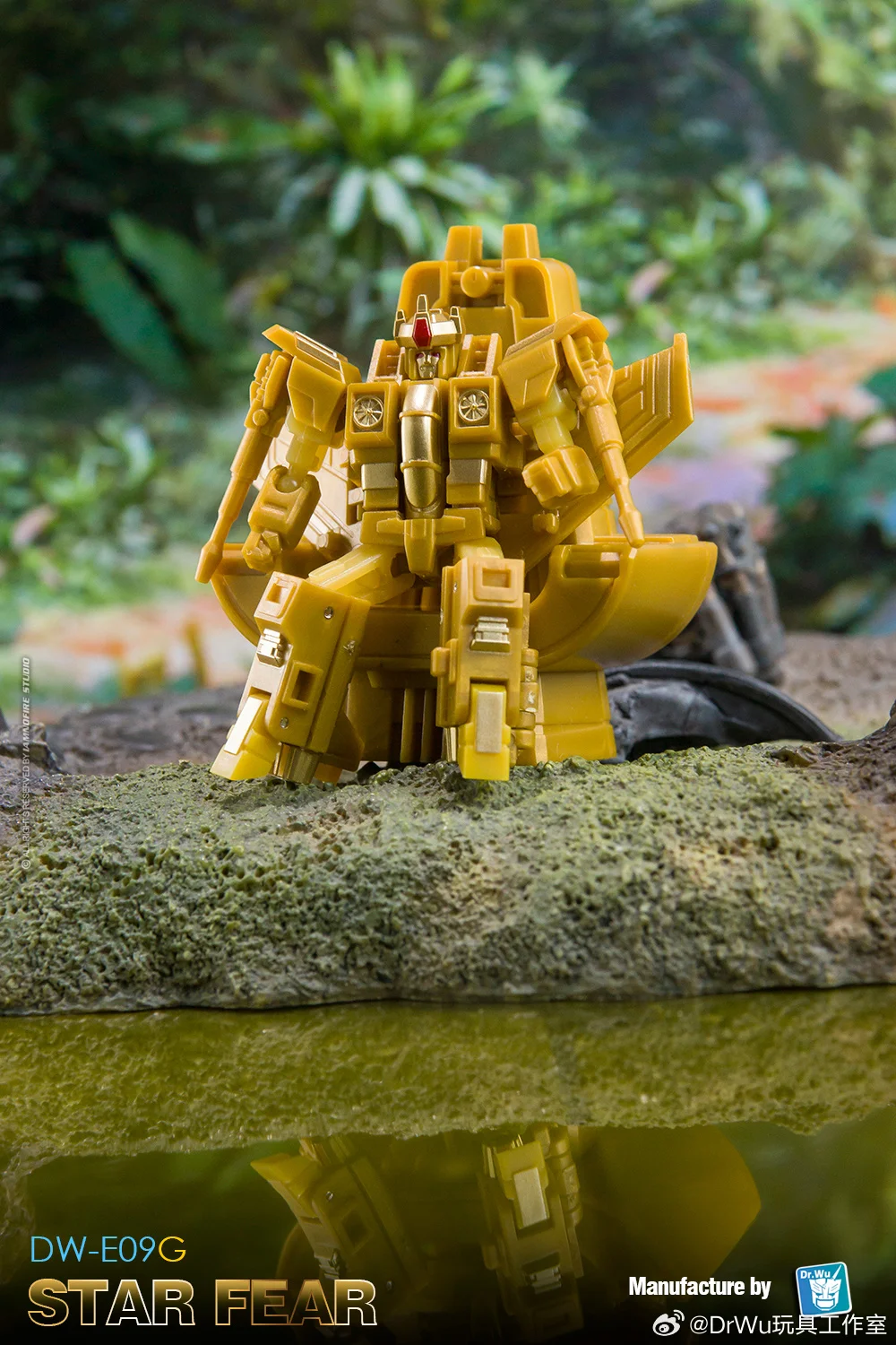 Dr.Wu التحول DWE09G DW-E09G Sunstorm الذهبي Starscream 6 سنتيمتر صغيرة جدا صغيرة الحجم عمل الشكل لعبة