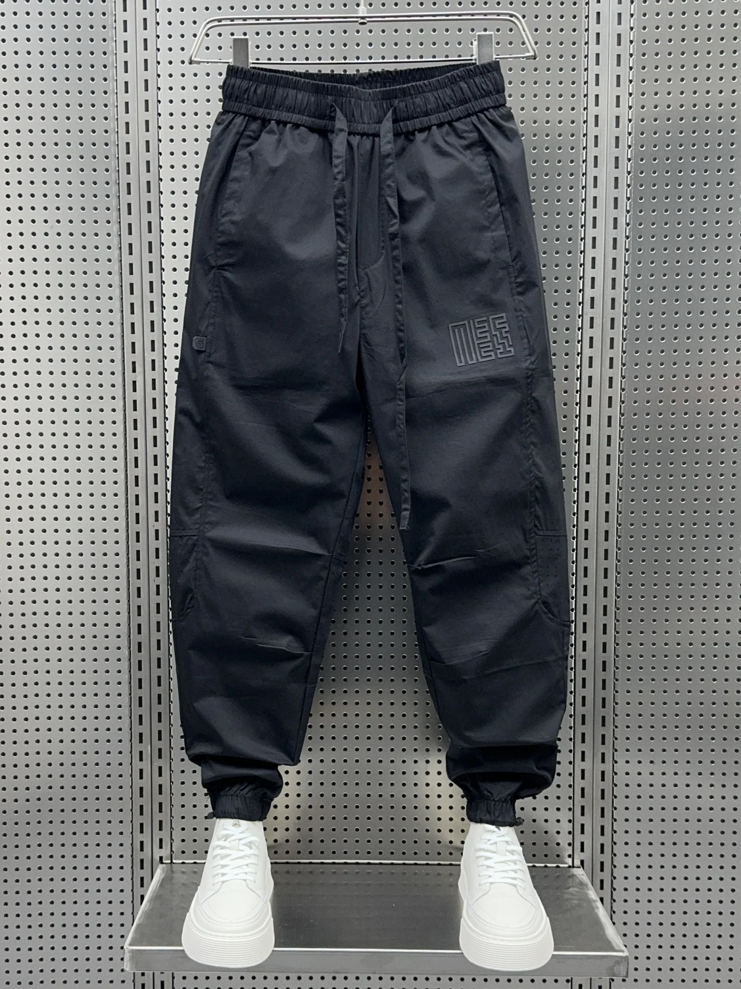 

Ice Silk Loose Fit Casual Pants Summer New Sle Nine Points Men's Loose Trousers Breathable Air Conditioning Pants Trendy