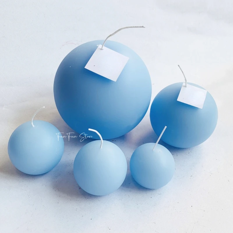 2-6cm kulista świeca plastikowa forma DIY ręcznie robiona okrągła kula seria planet świeca aromaterapeutyczna akcesoria do rękodzieła zestaw form akrylowych