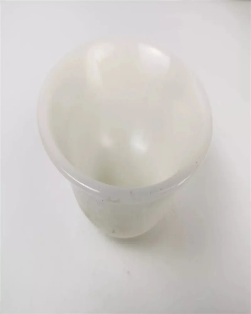 

Natural White Jade Bowl, Chinese Handmade Carving Authentic Jadeware Traditional Oriental Art Craft Kitchen supplies Home