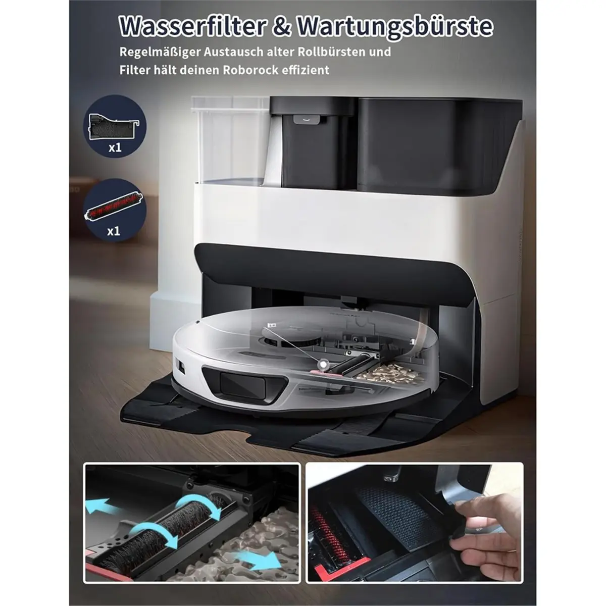 

25 шт. основных и дополнительных щеток, HEPA-фильтры, мешки для пыли, насадки для влажной уборки для робота-пылесоса S7 MaxV Ultra / S7 Pro Ultra