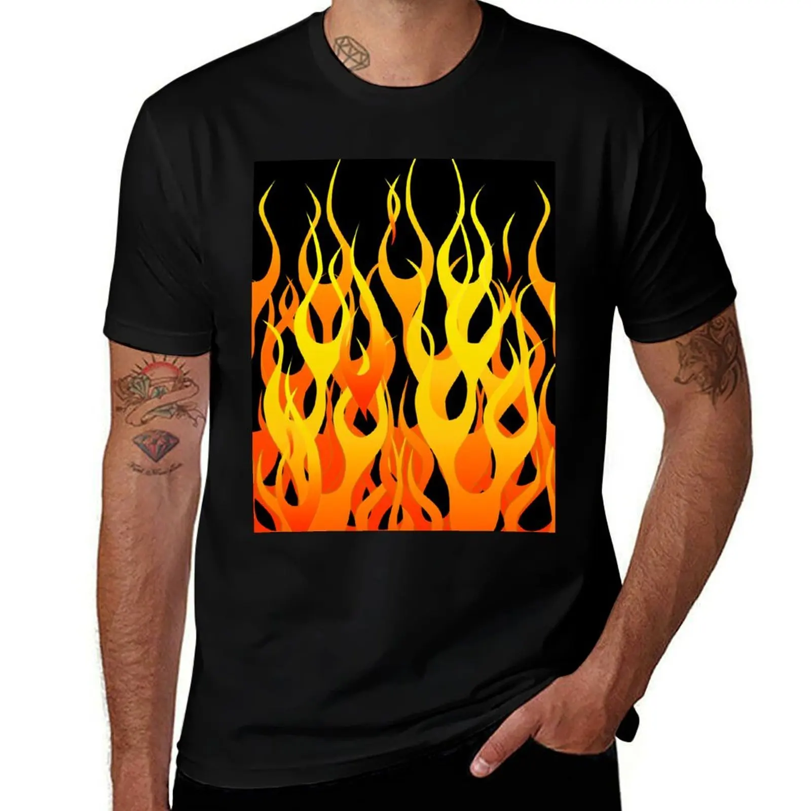 

Racing Flames T-Shirt anime tshirt man tshirt T-Shirt