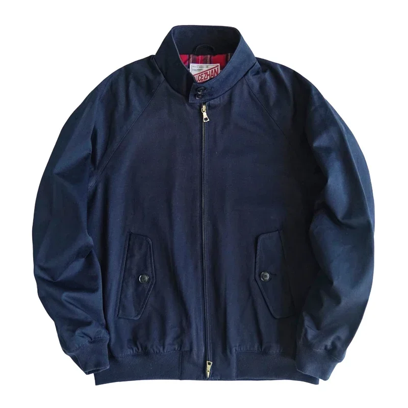 Sauce Zhan Men\'s Jacket Vintage Golf Jacket Classic Twill Work Jacket for Men Regular Fit