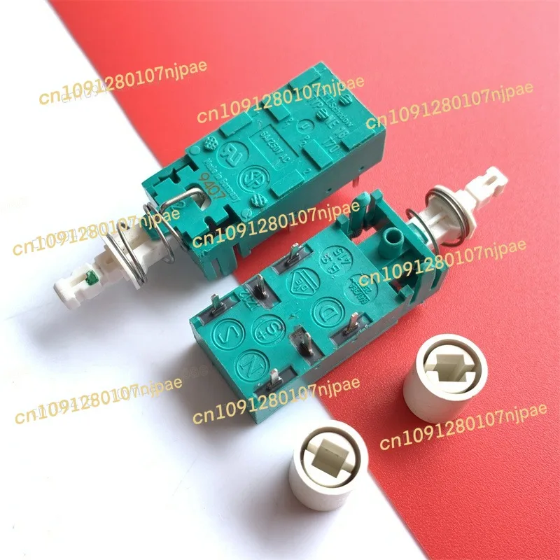 1 قطعة NE18T70 المستوردة Titt الفضة الاتصال دفع سحب التبديل 6-Pin الذاتي قفل الطاقة التبديل 6A 250Vac مع غطاء مستدير حقيقية