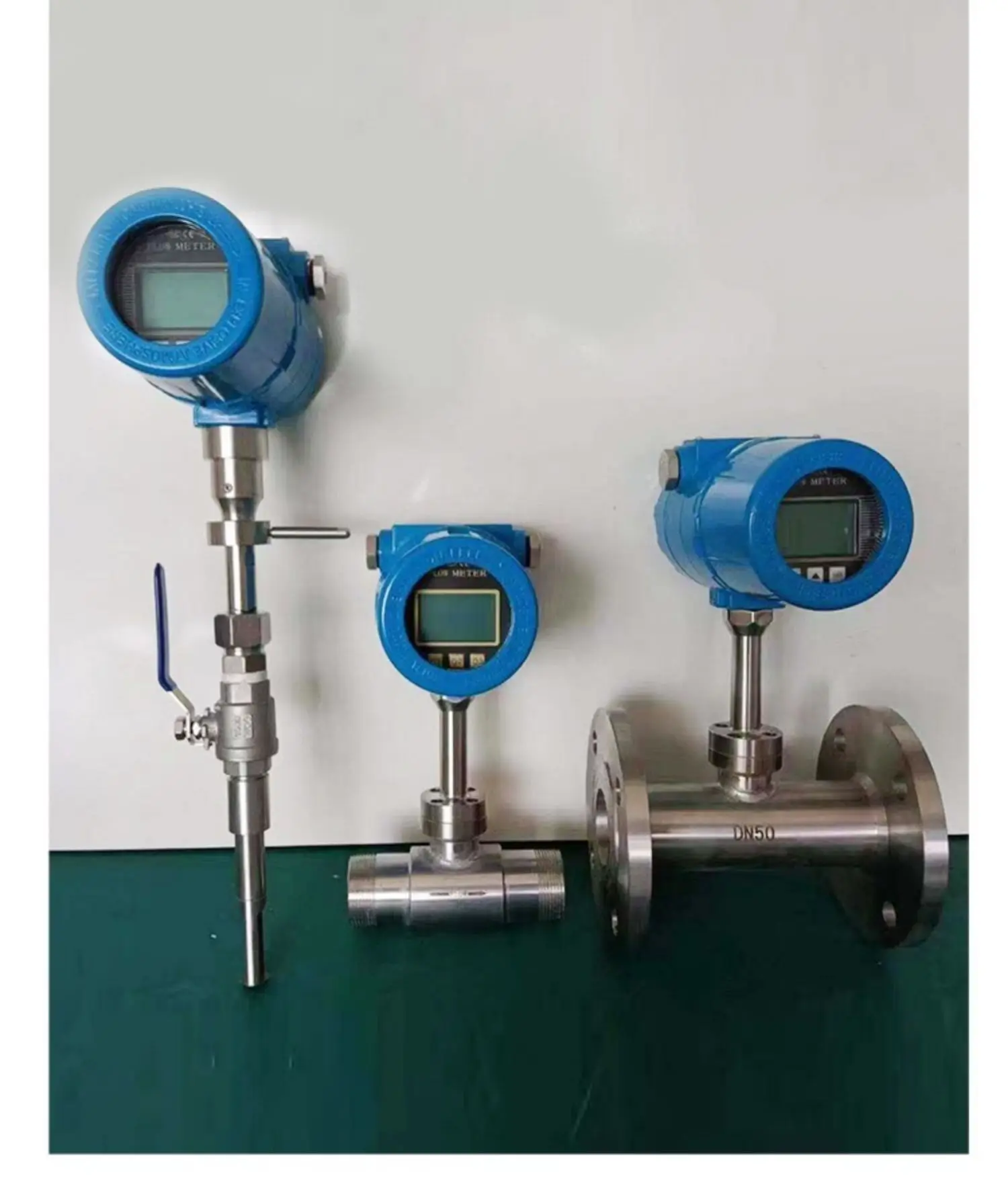 Small Flow Thermal Gas Mass Flowmeter Plug-in Pipeline Compressed Air Oxygen Nitrogen Natural Gas