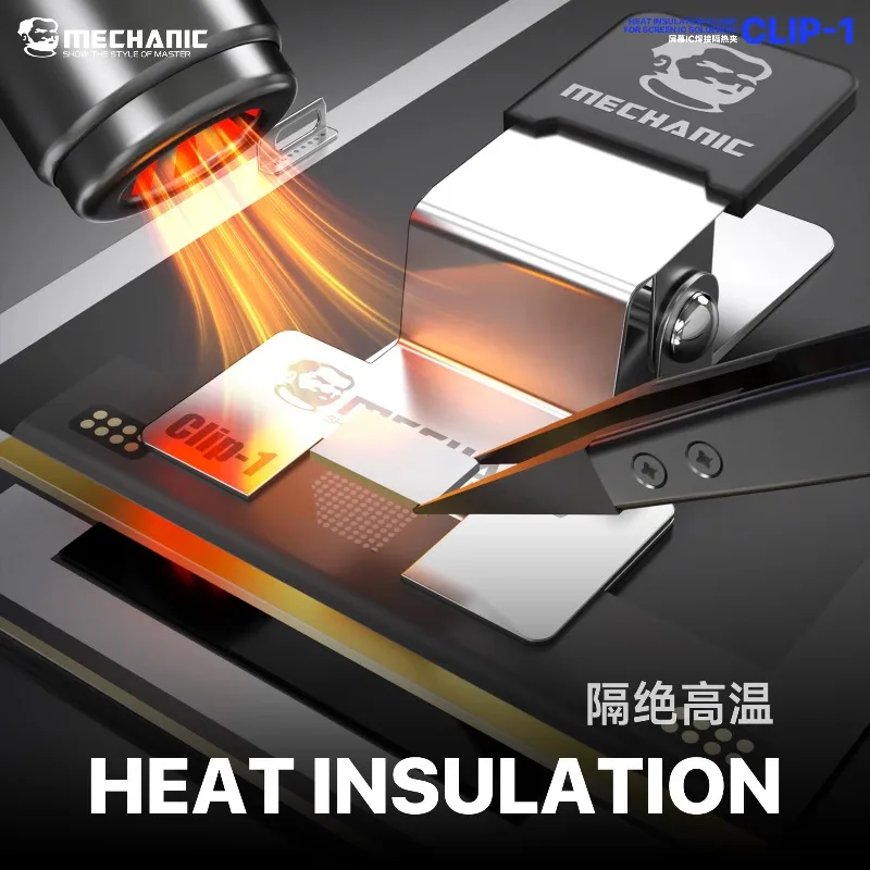 MECHANIC CLIP‑1 Heat Insulation Clamp for IC Soldering FPC Flexible Cable Fixed Clamp High Temperature Resistant Repair Tools