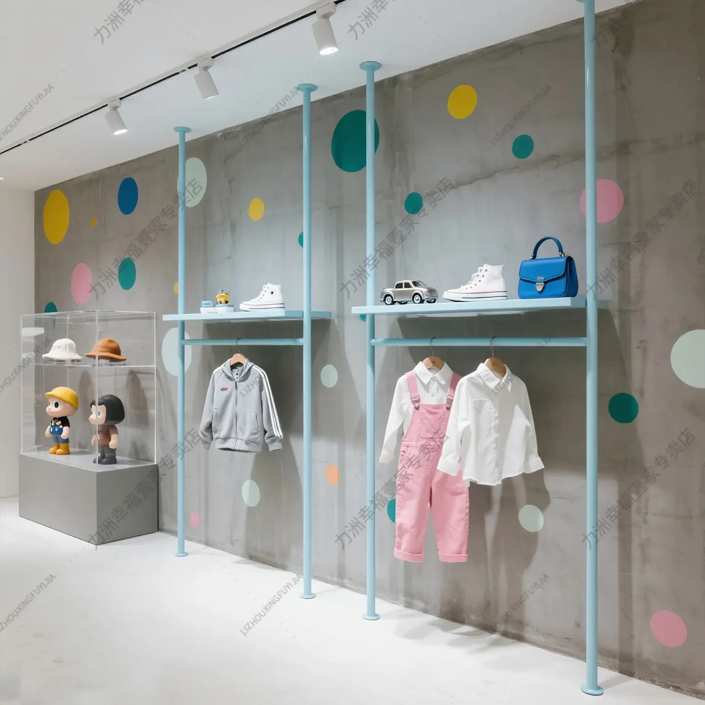 

Women's Clothing Storechildren's Clothing Store Colorful Wrought Iron Wall Hanger Wall Hanging Children's Clothes Accessories In