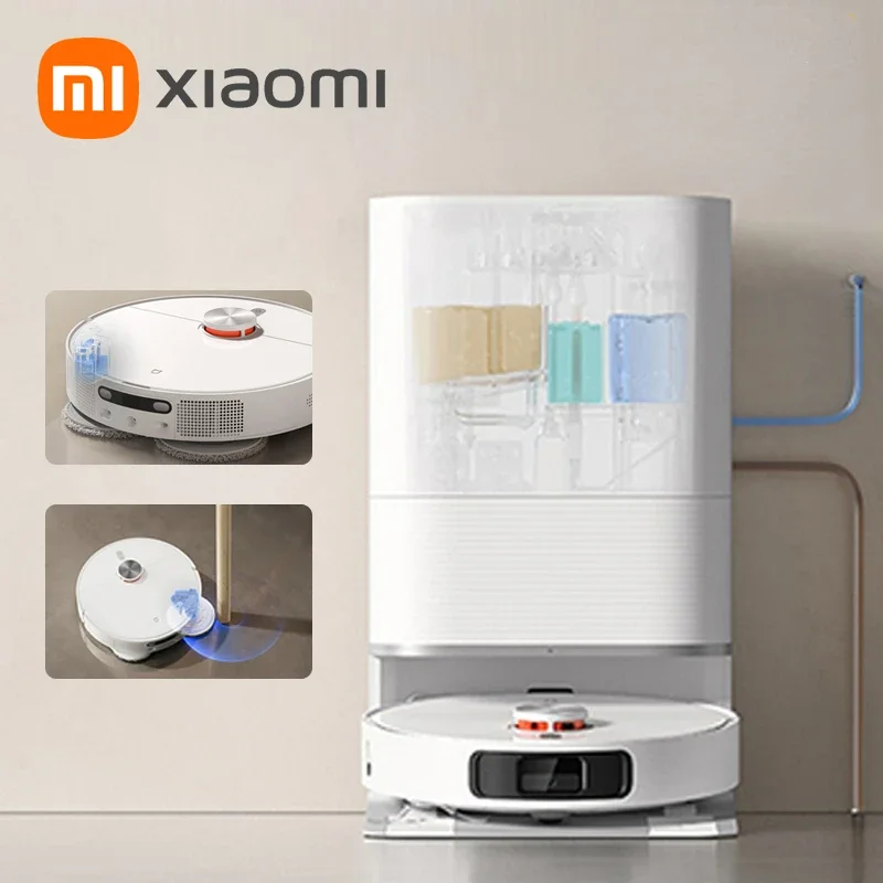 XIAOMI MIJIA D103CN OMNI Infinite Robot MOP Vacuum Cleaner M30S Self Cleaning Hair Cutting Empty Dust Home Dirt Disposal Machine