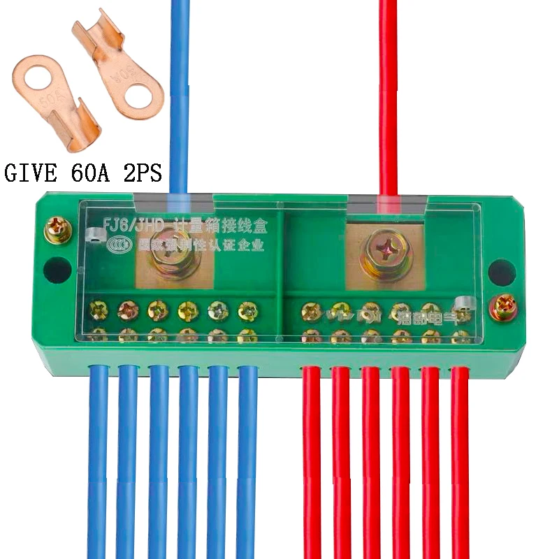 1Pcs Single phase 2-in 4 / 6 / 8 / 12 outgoing terminal box household distribution box junction box terminal block 220 V