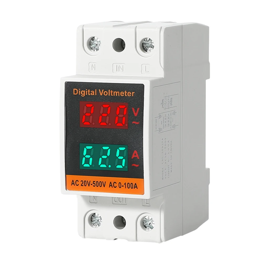 

Easy Install Dual Display AC Voltage and Current Meter Accurate Measurement for Residential and Commercial Use