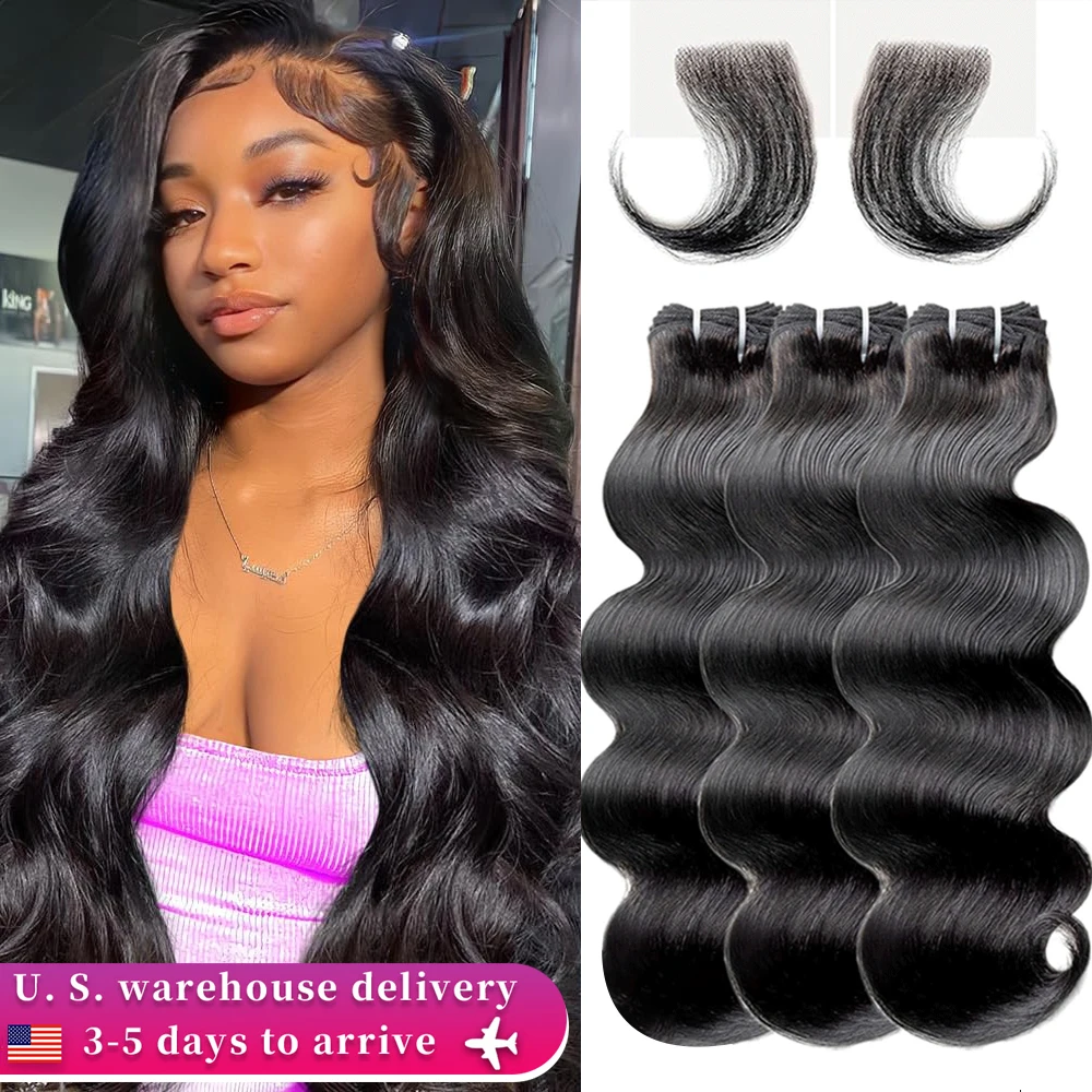 Natural Color Body Wave Brazilian Virgin Hair Bundles 100% Human Hair Weave 3 Bundle Deals Human Hair Extensions Weave Bundles