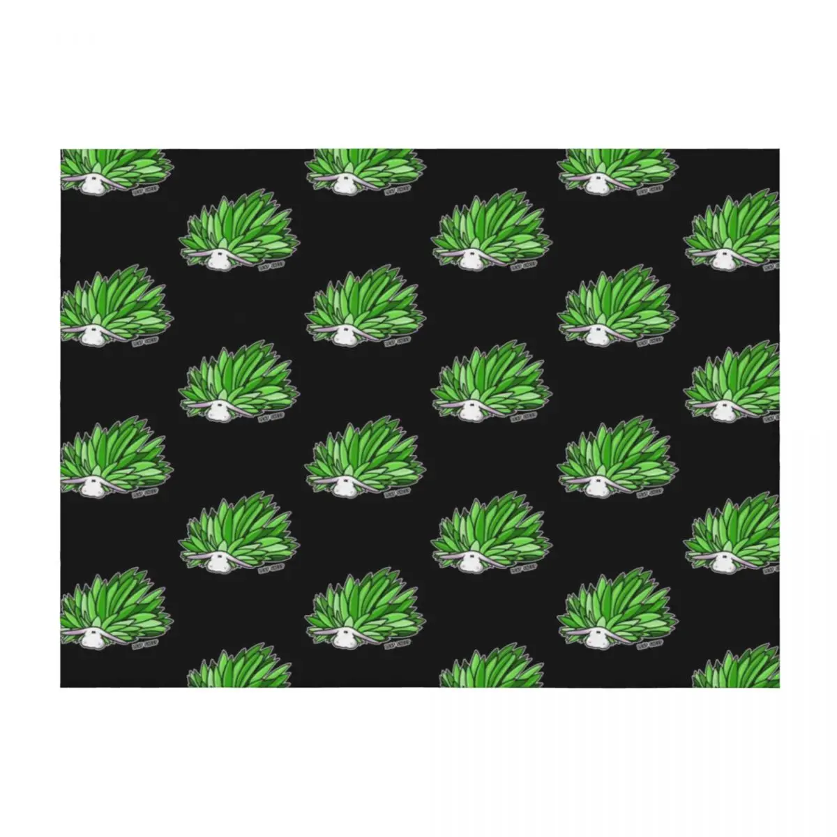 

Leaf Sheep Ocean Sea Slug Cute Marine Life Biology Kawaii Graphic Throw Blanket Heavy Soft Big for babies Bed Blankets