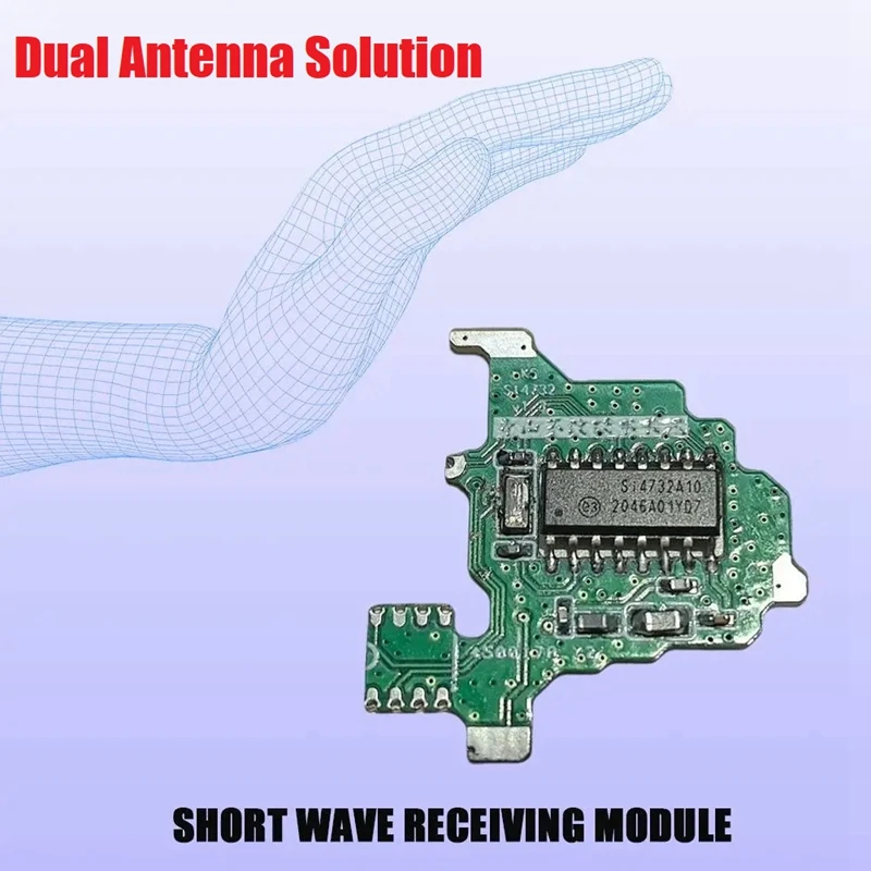 SI4732 Modification Module+USB Programming Cable+2M Chip For Quansheng UVK5/UVK6 Shortwave FM Dual Antenna Solution