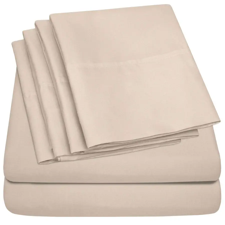 Sheets Beige 6 Piec…