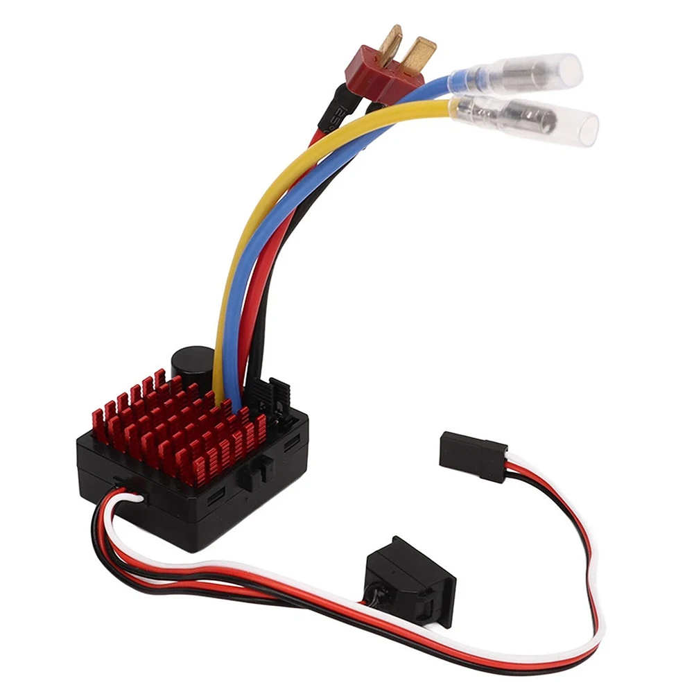 Brushed 60A ESC Waterproof Speed Control 2S-3S LiPo for 1/10 RC Cars Boat