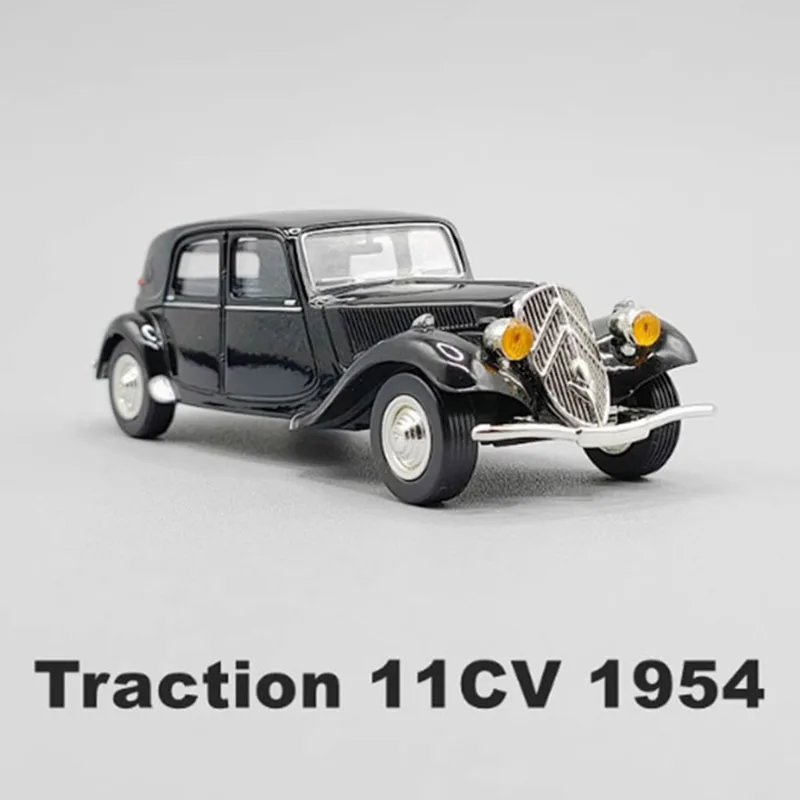 Delprado Diecast 1/43 Scale 1954 Citroen 11CV Classic Car Two Door Sedan Alloy Simulation Car Model Collection Display Toy Gifts