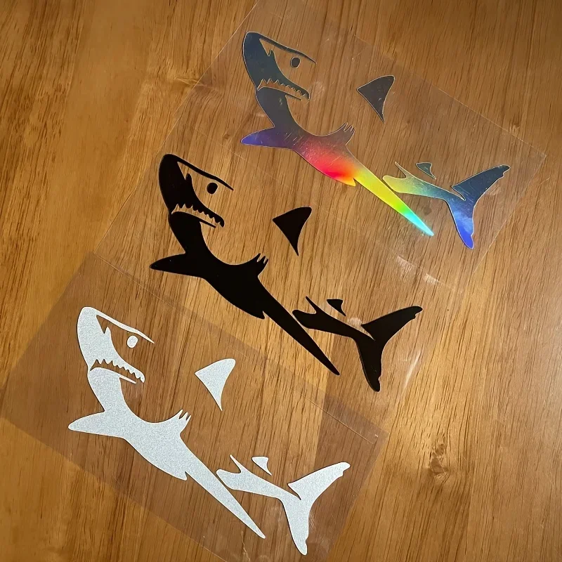 

1 шт. автомобильная наклейка с изображением акулы, уникальный автоаксессуар для персонализации автомобиля