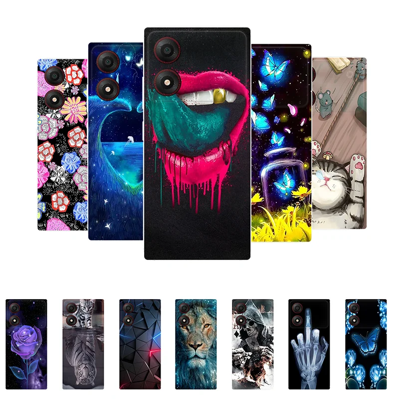 

for ZTE Blade A34 Case Soft TPU Shockproof Silicone Phone Covers for ZTE Blade A34 4G Case Bumper BladeA34 Coque A 34 Cover