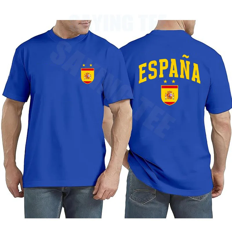 Retro Spanische Flagge Spanien Shirt Vintage España Jungen & Mädchen T-Shirt Y2k 2 Sterne Fußball Champions Espana Fußballmannschaft Spruch-T-Shirt – Detail 11