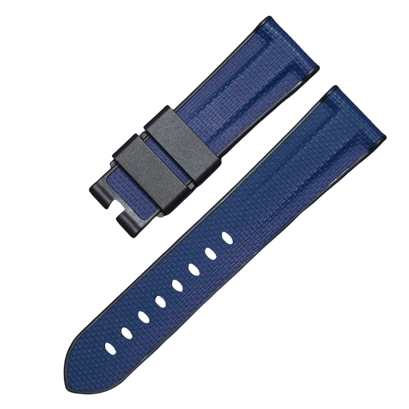 ДЛЯ PANERAI LUMINOR/СТРАМИРОВАННЫЙ РЕЗИНОВЫЙ РЕМЕНЬ 22 ММ PANERAI РЕМЕНЬ 24 ММ РЕЗИНОВЫЙ РЕМЕНЬ ДЛЯ ЧАСОВ