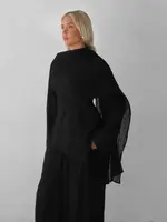 Abayas pour femmes plaine 2 pièces Abaya Damen dubaï hauts pantalon modeste ensemble musulman Islam Robe Caftan Marocain Femme Musulmane caftan 3