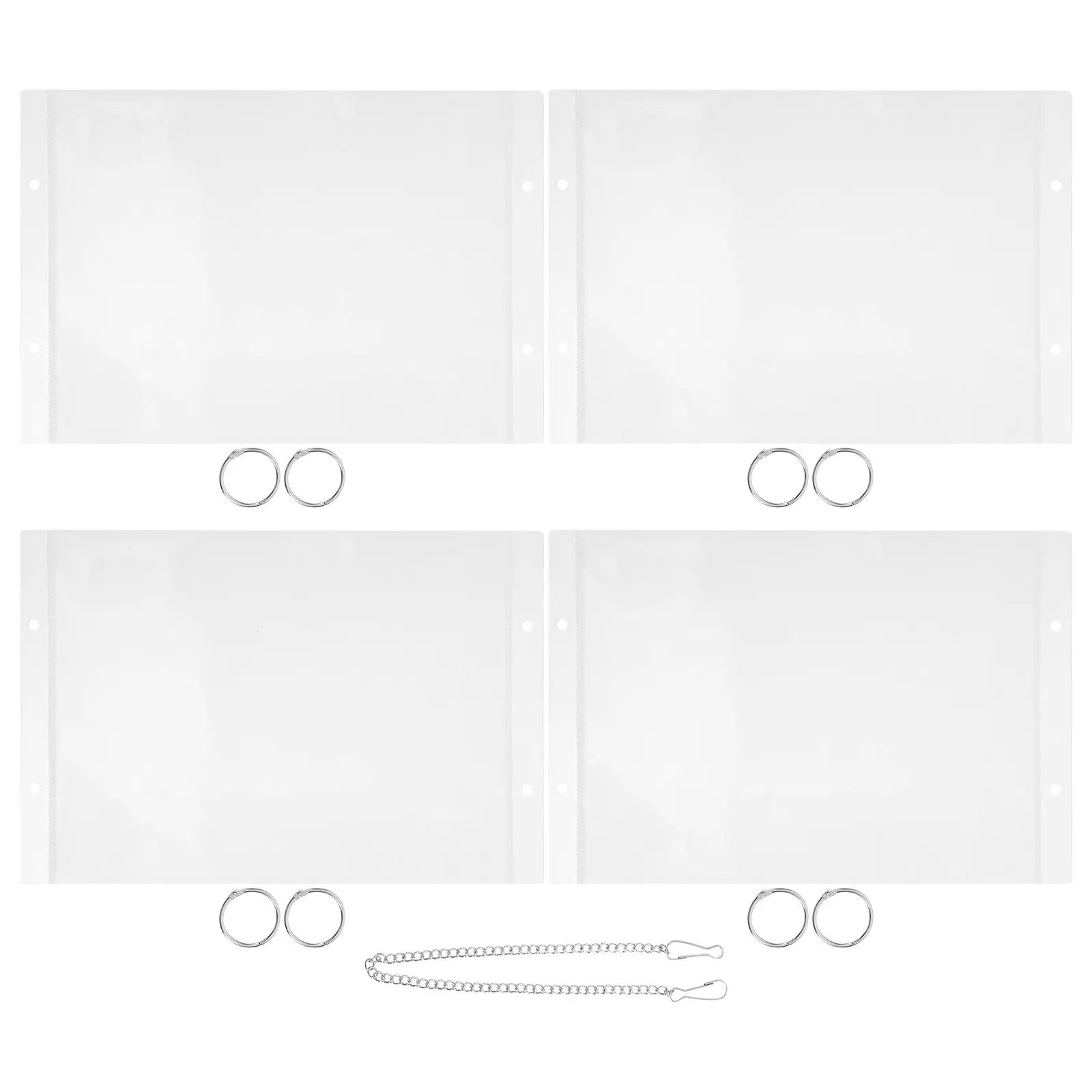 

1Set Transparent Price Display Bag Side-Insert Label Holder A5 Hanging Organizer Supermarket Poster Display Pocket Retail Price