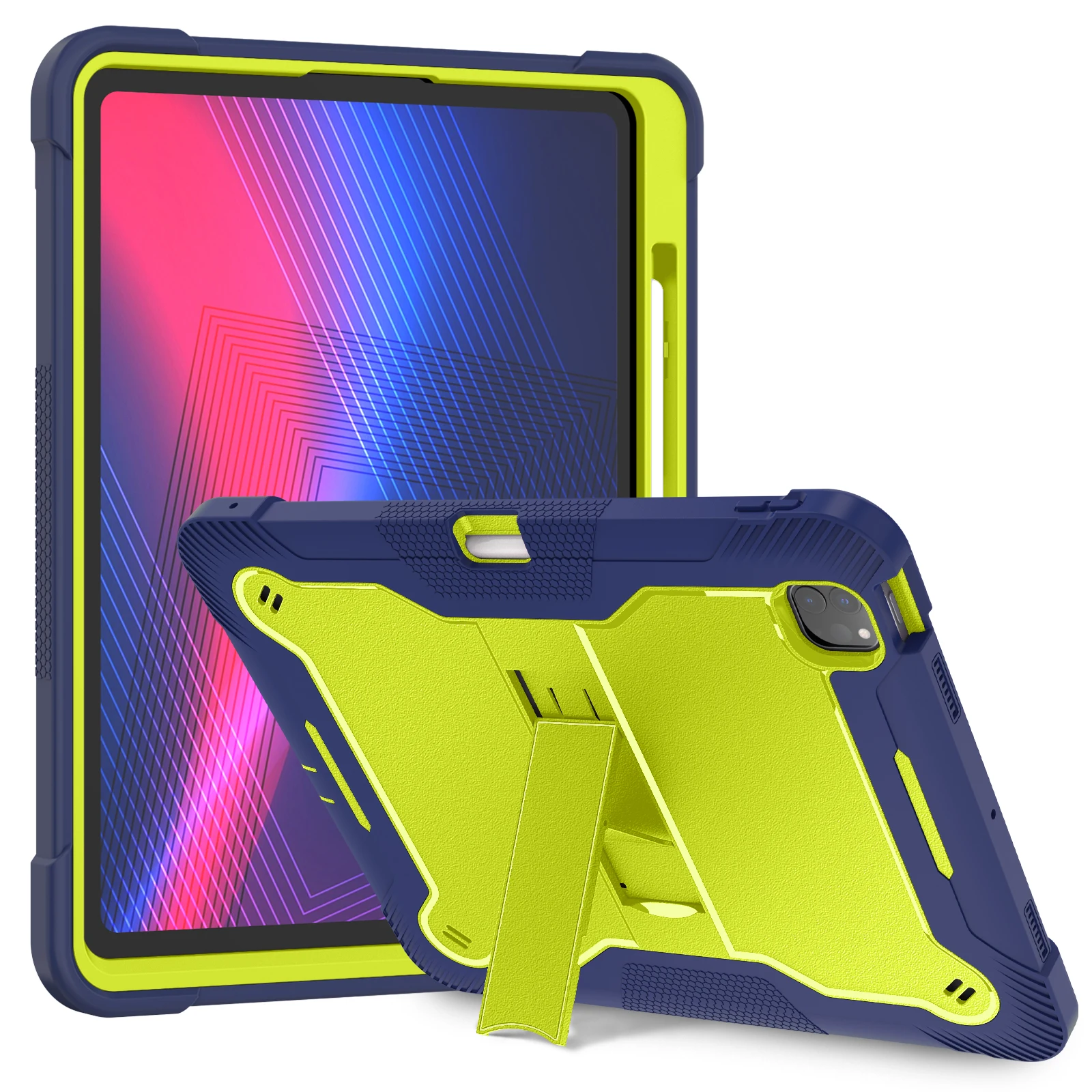 

Прочный универсальный чехол с подставкой для iPad Pro 13 2025 M5 2024 M4 A3360 A3361 A3362 A2926 A2925 A3007, сверхпрочный противоскользящий чехол