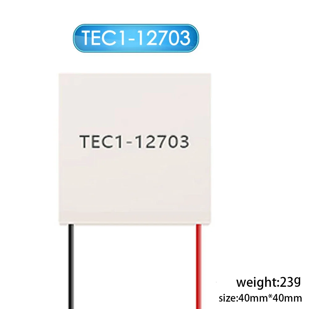 

Accessories Heatsink Peltier Plate Module Heatsink Peltier Plate TEC1 Thermoelectric 4.3-4.6 A 40x40mm Cooler Cooling