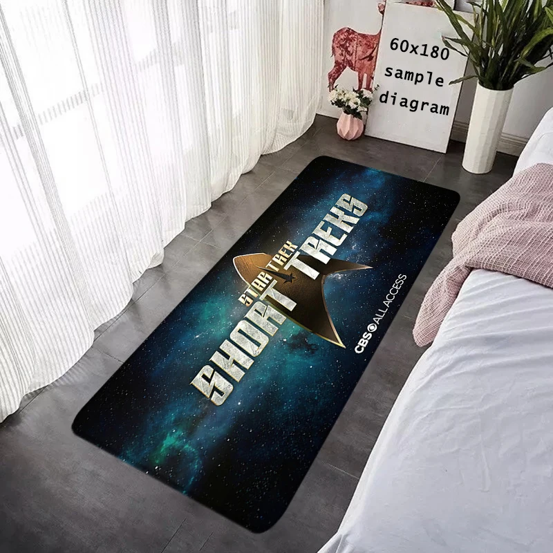 S-Star T-Trek Entrance Doormat Balcony Rugs Living Room Carpet Bedside Foot Mats Bath Rug Floor Mat  Non-slip House Deco