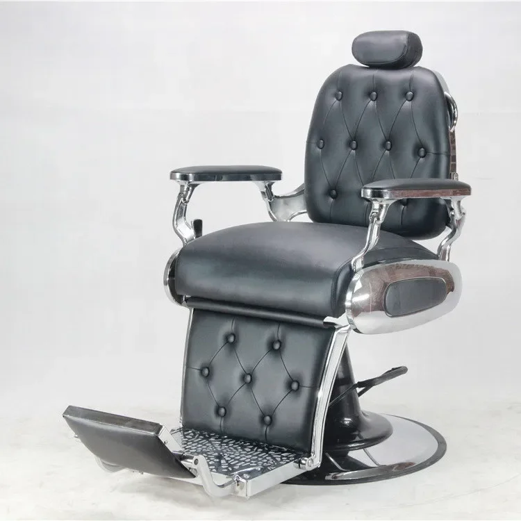 Kisen Luxury Classic Red And Black Salon Hair Ergonomic Equipment Hairdressing Styling Barber Chairs Hair Salon Chair