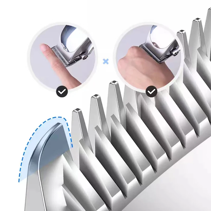 مقص شعر لاشي لاسلكي من Kemei ، مقص شعر كهربائي احترافي ، آلة قص شعر قوية ، قاطع حلاق ، ander Master ،