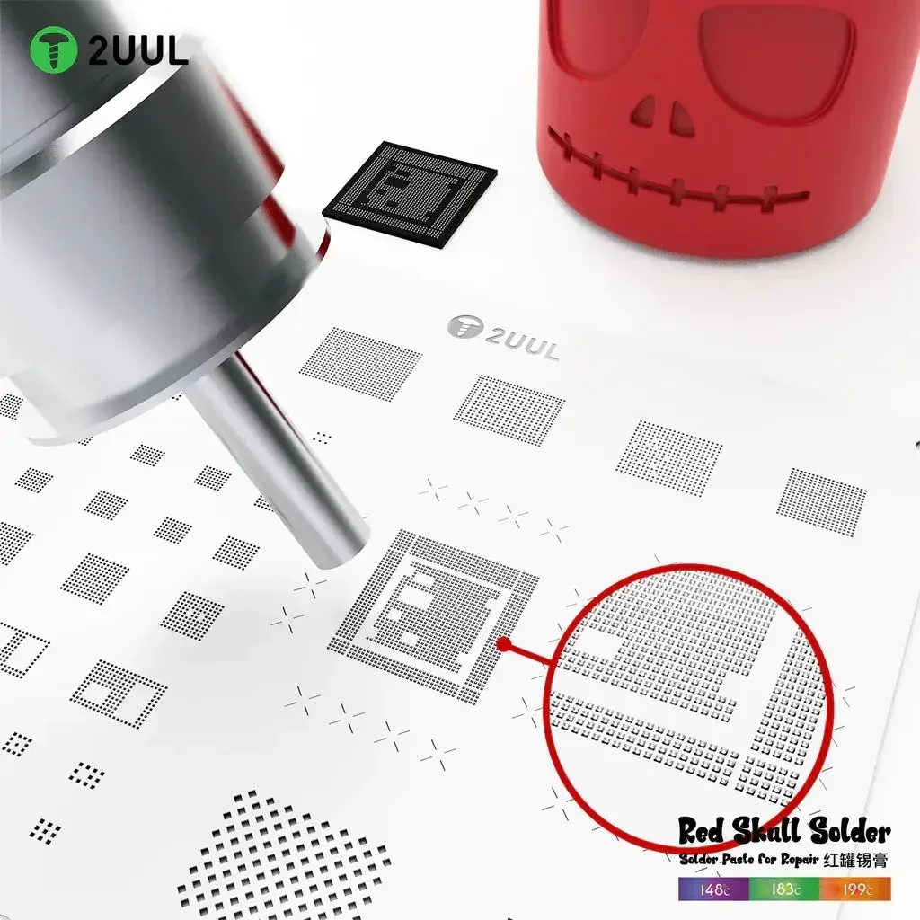 2UUL 50G Tin Paste 148℃/183℃/199℃/Low/Medium/Hight Temperature Solder Paste For Phone Motherboard PCB BGA LED SMD Soldering Flux
