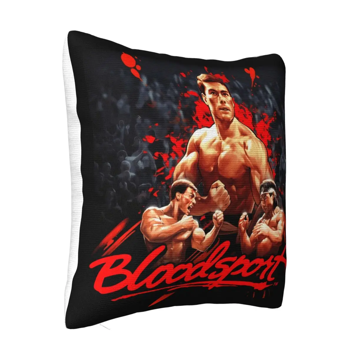 Bloodsport Kung Fu 1988S Jean Claude Van Damme Mens Black 's T- Brand Style Game Cartoon Character Pillow Case