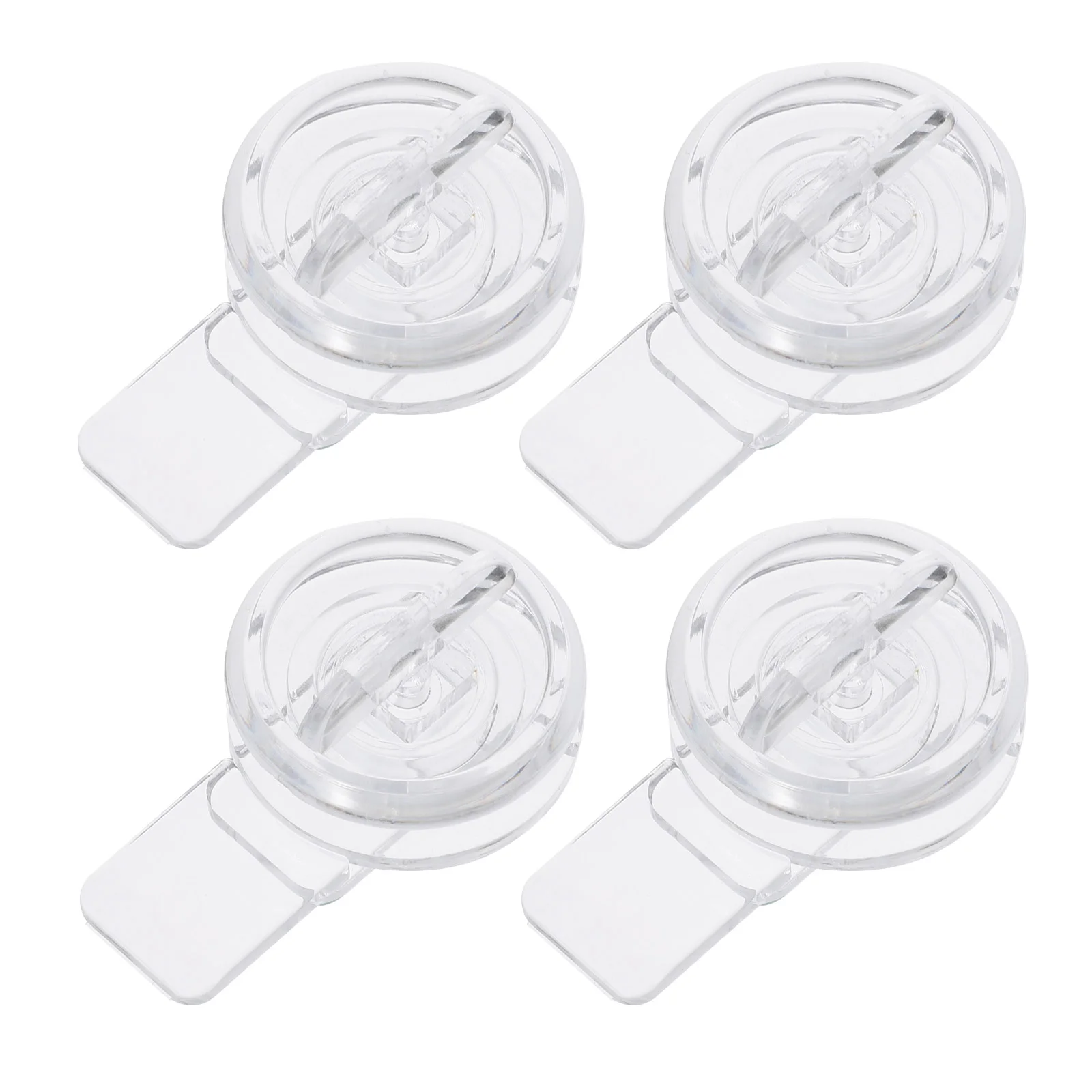 

4 PCS Pet Door Lock Child Proof Acrylic Dog Cat Cabinet Latch Locks Organic Clear