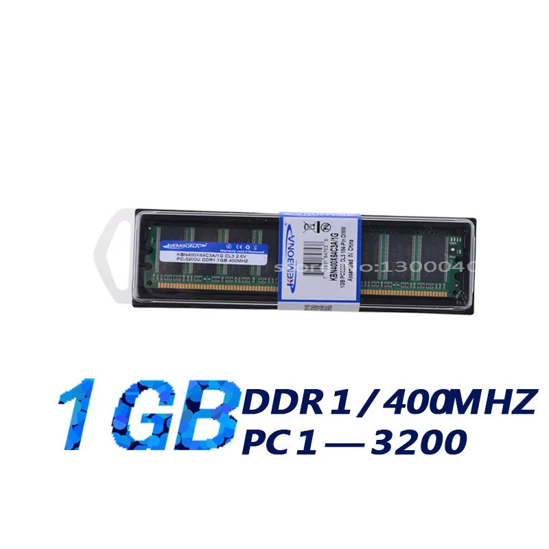 كيمبونا تعزيز ذاكرة الوصول العشوائي DDR1 1G 400Mhz 1GB PC 3200 ميموري رام للكمبيوتر المكتبي الكامل المتوافق