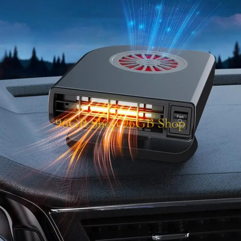 96GB Small Size Defroster 12V Automotive Air Heater for Instantly Heat and Purifying Action to Enhances Vehicle Air Quality